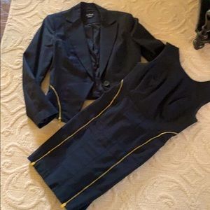 BEBE zipper dress and jacket